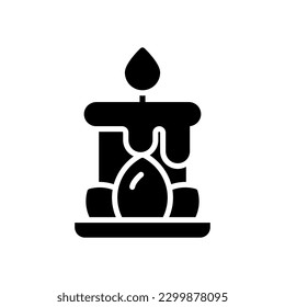 aromatic candle icon for your website design, logo, app, UI.