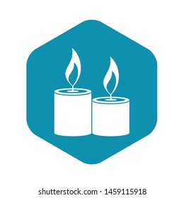 Aromatic candles icon. Simple illustration of candles vector icon for web design