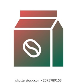 Aromatic Coffee Box Isolated Vector Illustration