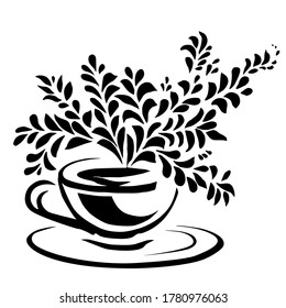 taza aromática de café matutino