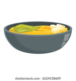 Aromatic curry soup with vegetables served in a bowl, perfect for showcasing asian cuisine or a healthy lifestyle