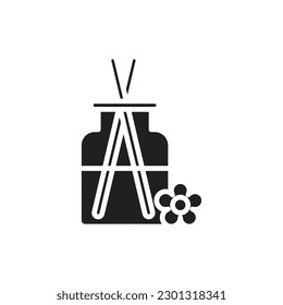 Aromatic Diffuser Filled Icon Vector Illustration