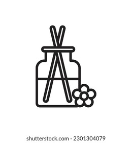 Aromatic Diffuser Outline Icon Vector Illustration