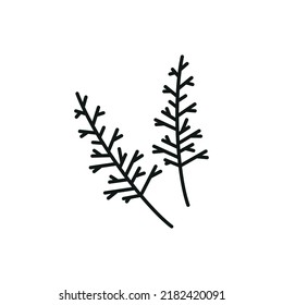 Icono de hierbas aromáticas - ictus editable