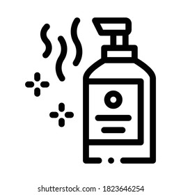 aromatic liquid soap bottle icon vector. aromatic liquid soap bottle sign. isolated contour symbol illustration
