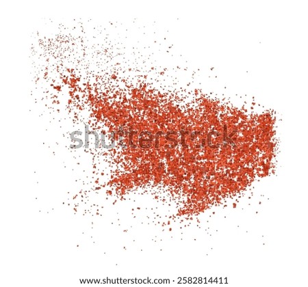 Aromatic spices: isolated pepper, paprika, cayenne, chili, powder. Natural ingredients for culinary, Indian and Mexican cuisine. Spicy, flavorful taste, perfect for seasonings. Png	