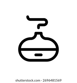 Diseño de Vector aromático del icono del difusor del aceite esencial, ideal para el bienestar, el hogar, y los temas de la aromaterapia