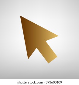 Aroow sign. Flat style icon