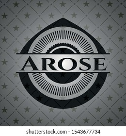 Arose dark icon or emblem. Vector Illustration. Detailed.