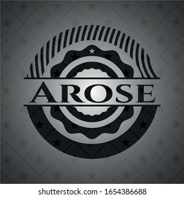 Arose dark icon or emblem. Vector Illustration. Detailed.
