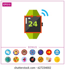 Around Clock Service Concept Icon