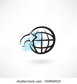 around the earth icon