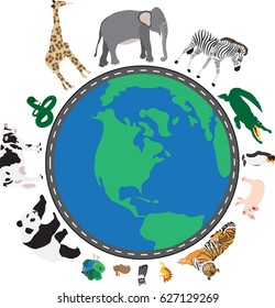 Around the world