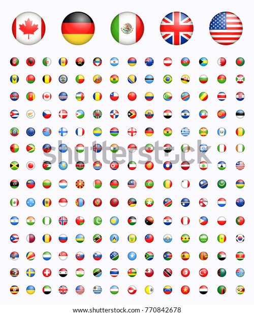 Around World All Rounded Circle Vector Stock Vector (Royalty Free ...