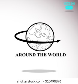 Around the world icon