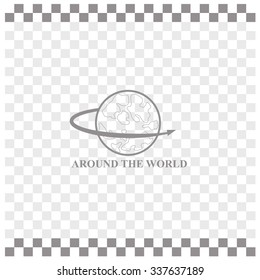 Around the world icon.