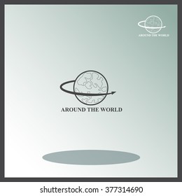 Around the world icon.