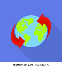 Around the world icon. Flat illustration of around the world vector icon for web design