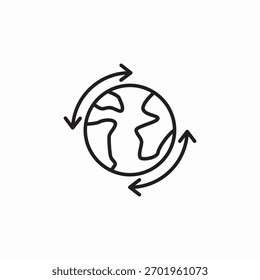 around world icon sign vector