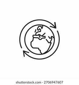Vector de signo de icono de todo el mundo