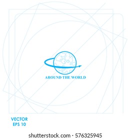 Around the world  icon Vector design.
