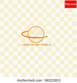 Around the world  icon Vector design.
