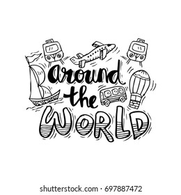 Around the world poster.