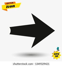 arow flat icon illustration. arow isolated sign. arow vector illustration.