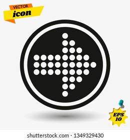 arow flat icon illustration. arow isolated sign. arow vector illustration.