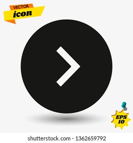 Arow Flat Icon Illustration. Arow Isolated Sign. Arow Vector Illustration.