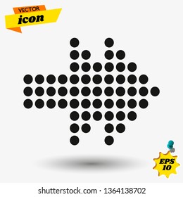 arow flat icon illustration. arow isolated sign. arow vector illustration.