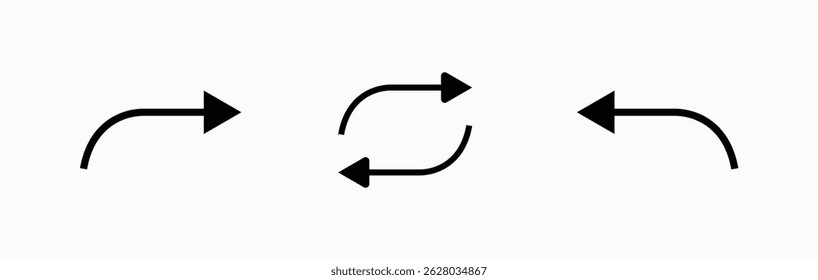 arow set icon vector for web design. Illustration vector graphic a set of arrow icons