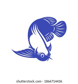 Arowana fish logo vector template, Creative Arowana fish logo design concepts, icon symbol, illustration
