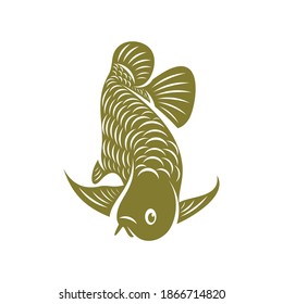 Arowana fish logo vector template, Creative Arowana fish logo design concepts, icon symbol, illustration