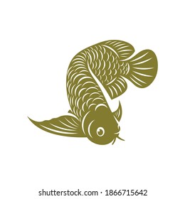 Arowana Fisch Logo, Vektorvorlage, Creative Arowana Fisch Logo Design Konzepte, Symbol, Illustration