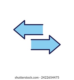 Icono de vector relacionado con las filas. Aislado sobre fondo blanco. Ilustración del vector