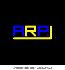 ARP letter logo creative design with vector graphic, ARP simple and modern logo.