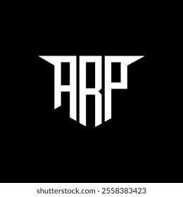 ARP letter logo design with white background in illustrator, vector logo modern alphabet font overlap style, calligraphy designs for logo, Poster, Invitation, etc.