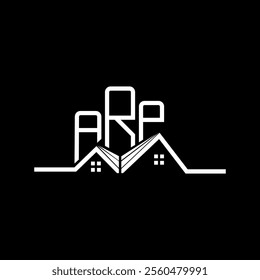 ARP Real state logo design, ARP simple and modern logo. ARP luxurious alphabet design  