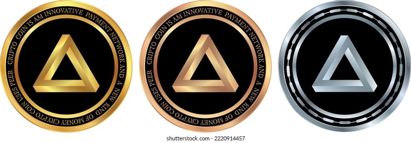 arpa coin vector illustrations. 3d illustration