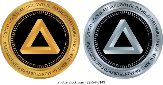 arpa coin vector illustrations. 3d illustration