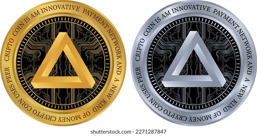 arpa coin vector illustrations. 3d illustration