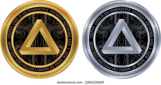 arpa coin vector illustrations. 3d illustration