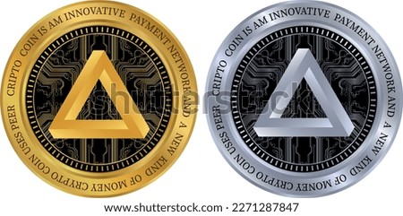 arpa coin vector illustrations. 3d illustration