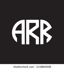 ARR letter logo design on black background. ARR 
creative initials letter logo concept. ARR letter design.