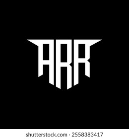ARR letter logo design with white background in illustrator, vector logo modern alphabet font overlap style, calligraphy designs for logo, Poster, Invitation, etc.