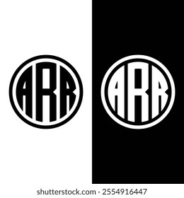 ARR logo design initial letter monogram Royalty Free Vector.