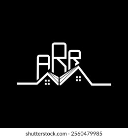 ARR Real state logo design, ARR simple and modern logo. ARR luxurious alphabet design  