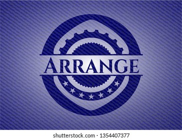 Arrange  with denim texture