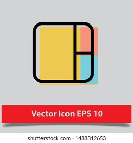 Arrange documents icon from editing tools collection for mobile concept and web apps icon eps 10
